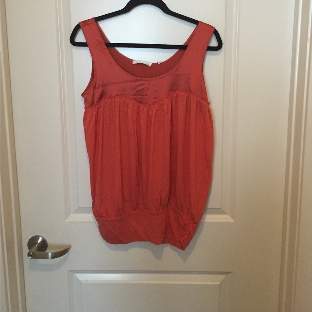 Whim Copper Sleeveless Blouse Size L NEW